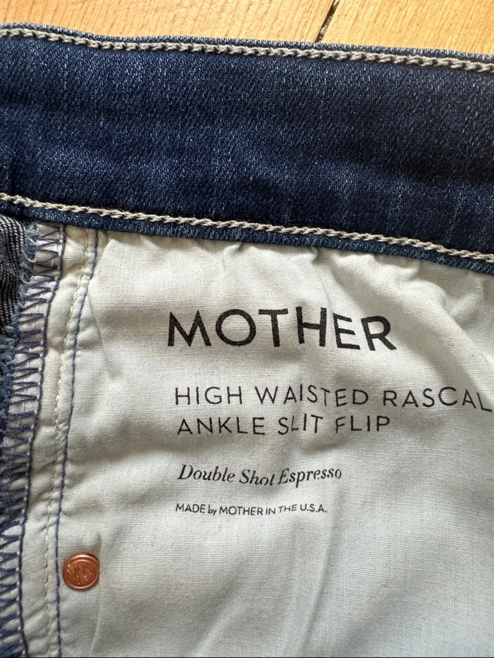 MOTHER High Waisted Rascal Slit Flip - Picture 10 of 13